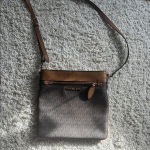 MICHAEL Michael Kors Brown Crossbody Bag with Gold Hardware